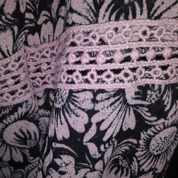 Knox Rose | Pink Floral Boho Blouse Sz S - Picture 3 of 6